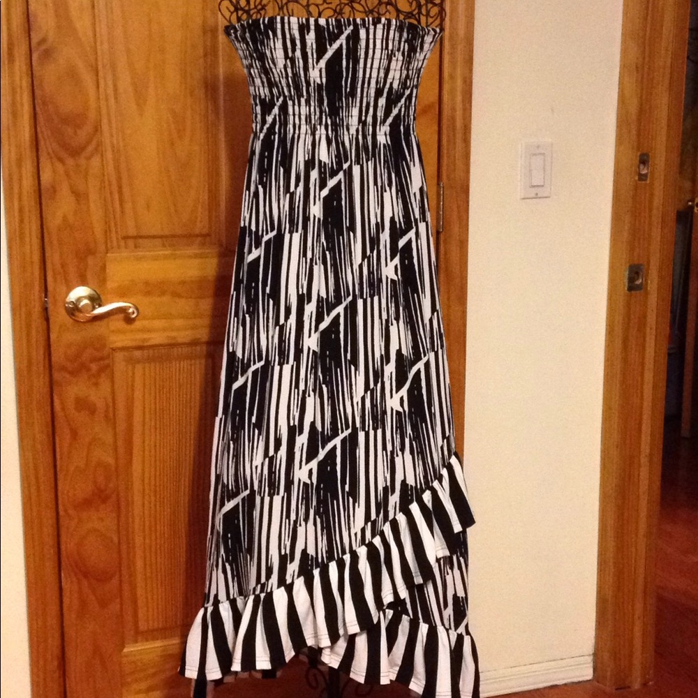 New strapless maxi dress